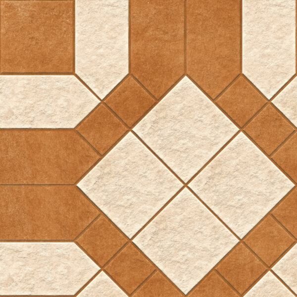 BDP Geometric Beige Cotto Parking tiles