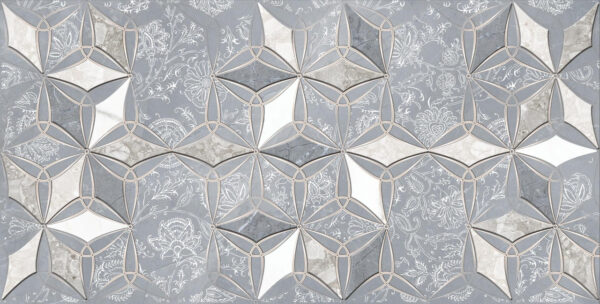 DR Decor Geometric Floral Grey| Floor - Wall Tiles, Sarjapur -Bengaluru