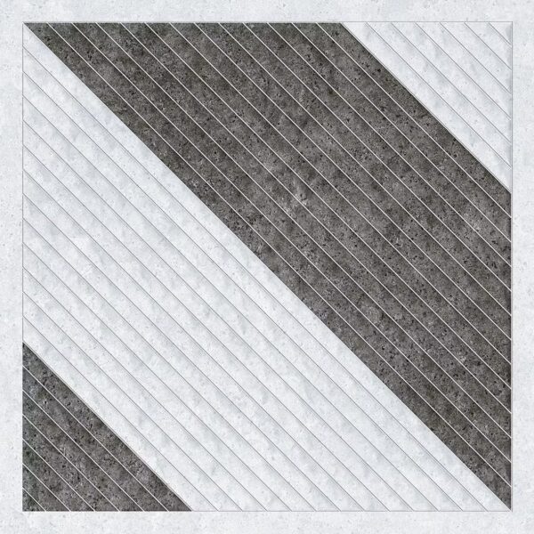 HRP 2x2 Diagonals Black&White Parking tiles