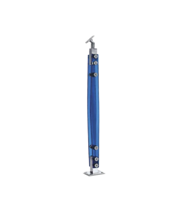 Blue Acrylic Railings with Wire Inbound Locator