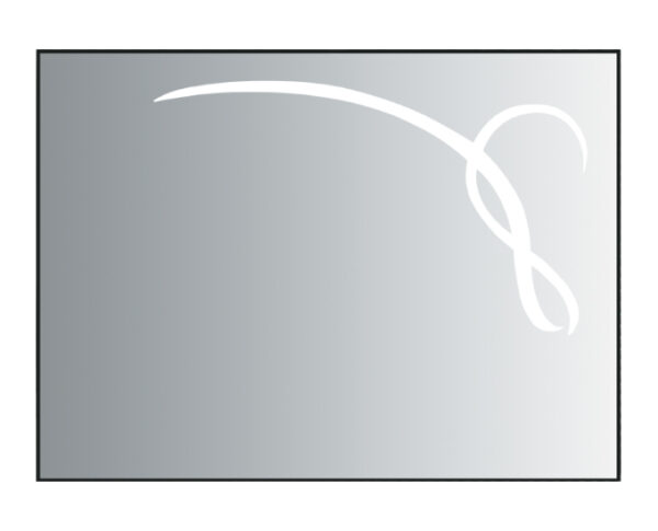 Led mirror with touch switch