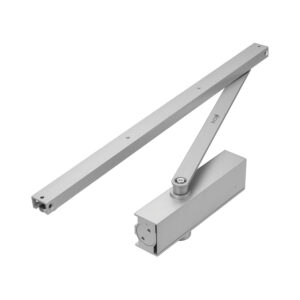 Rack and Pinion Door Closer with Hold Open Function and Adjustable Closing Force EN 2-4