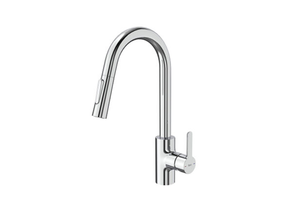 Sink Mixer with Swivel Spout Pullout Shower