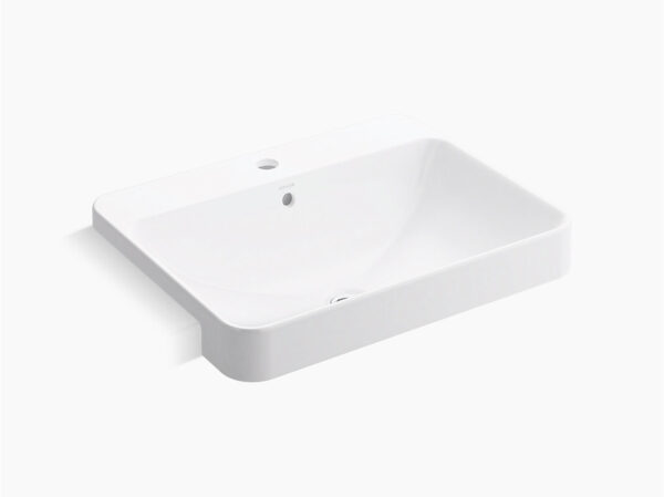 Forefront ,Semi-recessed Lavatory With Single Faucet Hole