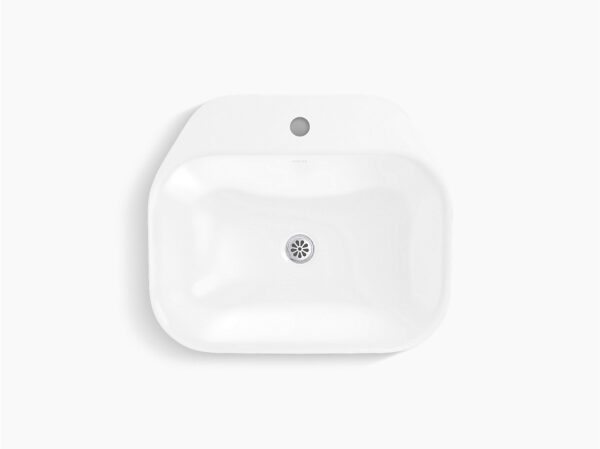 Span™ 53.7 cm rectangular vessel bathroom sink with glazed underside, no overflow