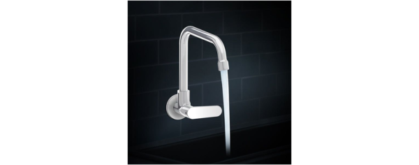 Beam™ One-hole wall-mount kitchen sink faucet, cold only